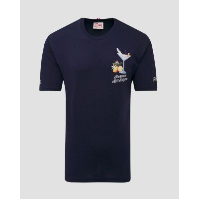 Tricou albastru marin pentru bărbați MC2 Saint Barth