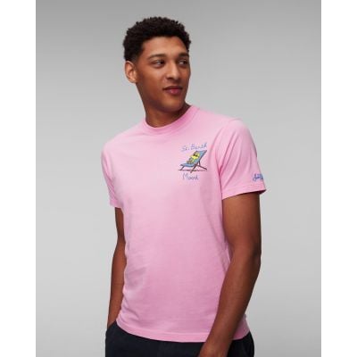Růžové pánské tričko MC2 Saint Barth