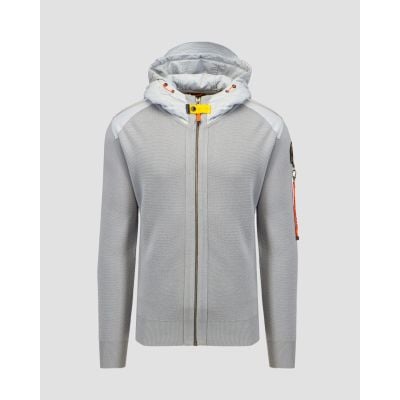 Men's grey wool hooded sweatshirt Parajumpers Dominic