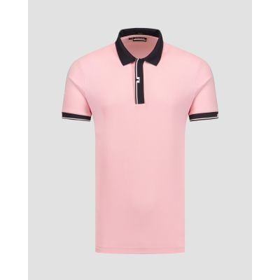 J.Lindeberg Bay Herren-Poloshirt in Pink