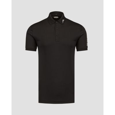Tricou polo negru pentru bărbați J.Lindeberg Tour Tech