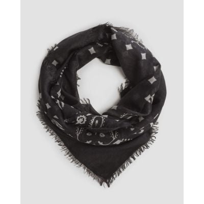 Women's black cashmere scarf Kujten Effy
