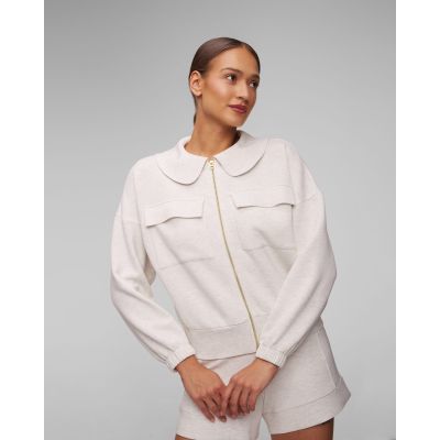 Women's beige sweatshirt Varley Lisburn Zip Through