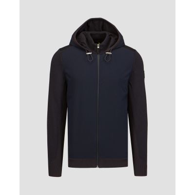 Men's navy blue wool hybrid jacket Hugo Boss Marseo