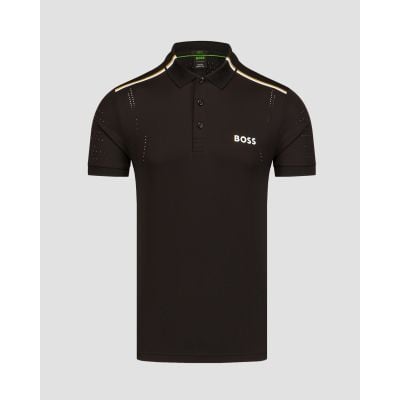 Tricou polo pentru bărbați BOSS X MATTEO BERRETTINI Patteo - negru