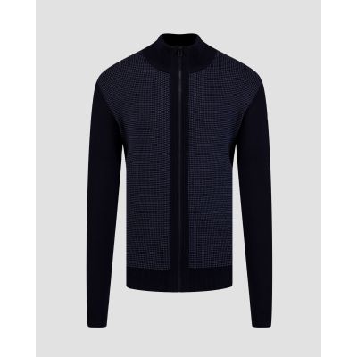 Hugo Boss H-Daveto Herrenpullover aus Wolle in Marineblau