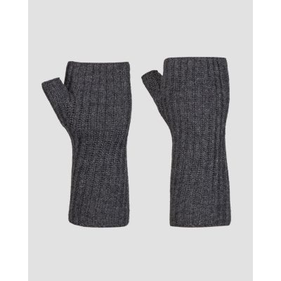 Women's grey cashmere mittens Johnstons of Elgin