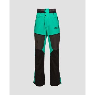 Zelené a černé pánské freeridové kalhoty Organic Clothing Naikoon 20/20