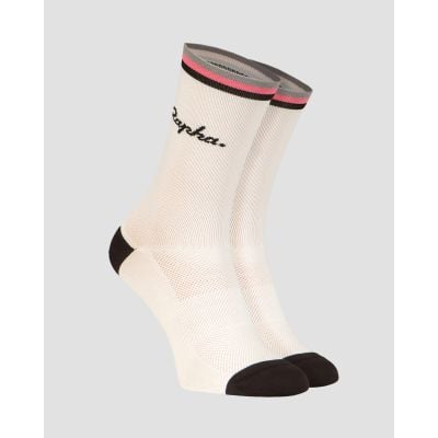 Bílé cyklistické ponožky Rapha Logo