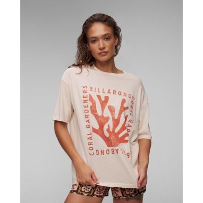 Women’s beige T-shirt Billabong True Boy Coral Gardener