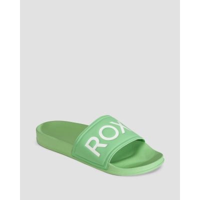 Plážové žabky Roxy Slippy II v Zelené Barvě
