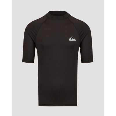 T-shirt de surf noir pour hommes Quiksilver UPF50 SS
