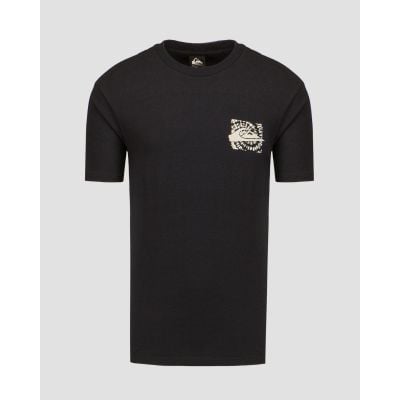 T-shirt noir pour hommes Quiksilver Hurricane or Hippie Moe