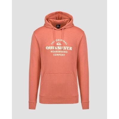 Sweat-shirt à capuche orange pour hommes Quiksilver Tradesmith Hoodie