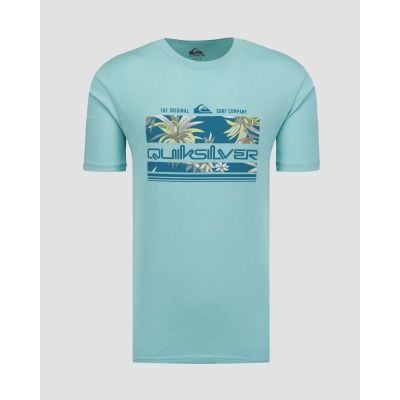 T-shirt bleu clair pour hommes Quiksilver Tropical Rainbow SS