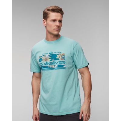 Men's light blue T-shirt Quiksilver Tropical Rainbow SS