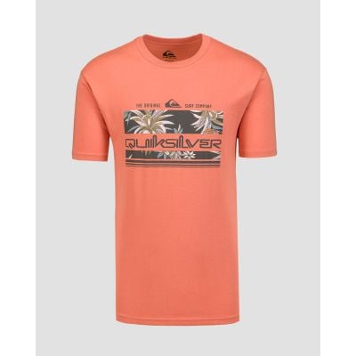 T-shirt orange pour hommes Quiksilver Tropical Rainbow SS