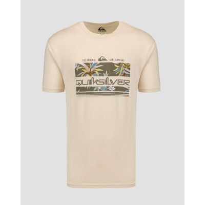 T-shirt beige pour hommes Quiksilver Tropical Rainbow SS