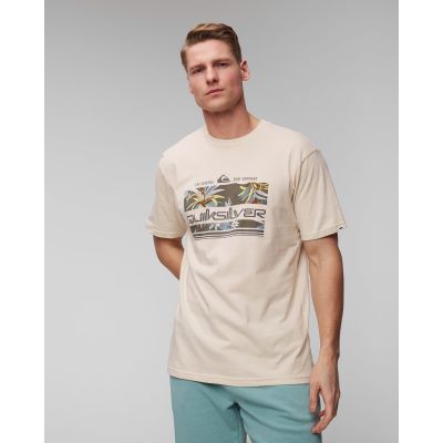 Men's beige T-shirt Quiksilver Tropical Rainbow SS