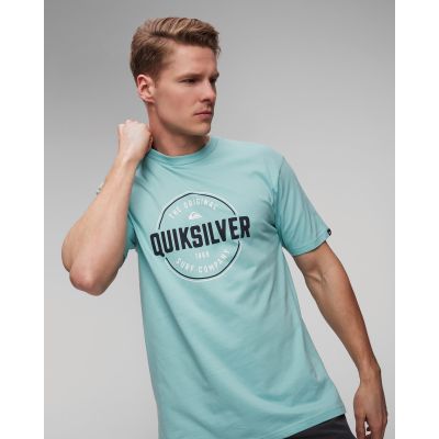 Jasnoniebieski T-shirt męski Quiksilver Circle Up SS
