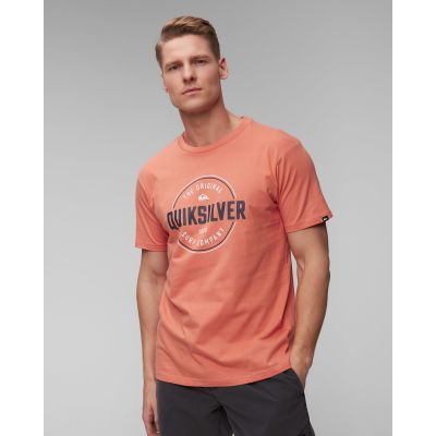 T-shirt arancione da uomo Quiksilver Circle Up SS