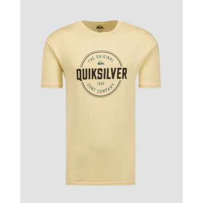 Żółty T-shirt męski Quiksilver Circle Up SS