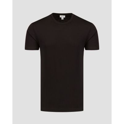 Czarny t-shirt męski Sunspel