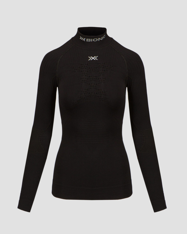 Women s black thermoactive longsleeve with a high collar X Bionic Energy Accumulator 4.0 Turtle Neck LG SL S portofino