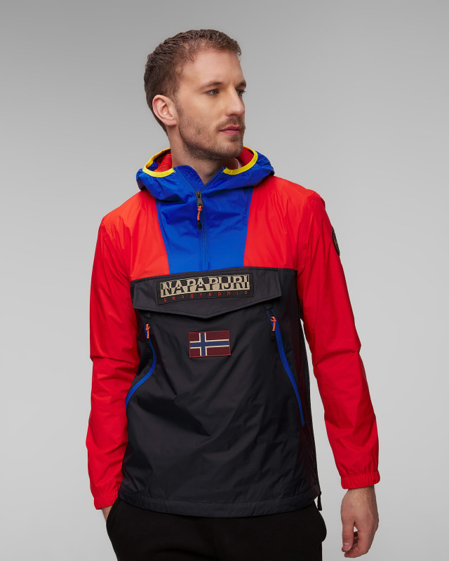 Veste bleu marine et rouge pour hommes Napapijri Rainforest Wb S portofino