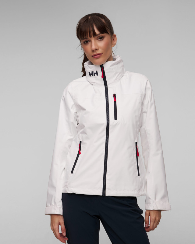 Women s white yachting Helly Hansen Crew Hooded Jacket 2.0 S portofino