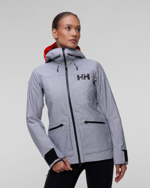 Grey ski jacket womens store