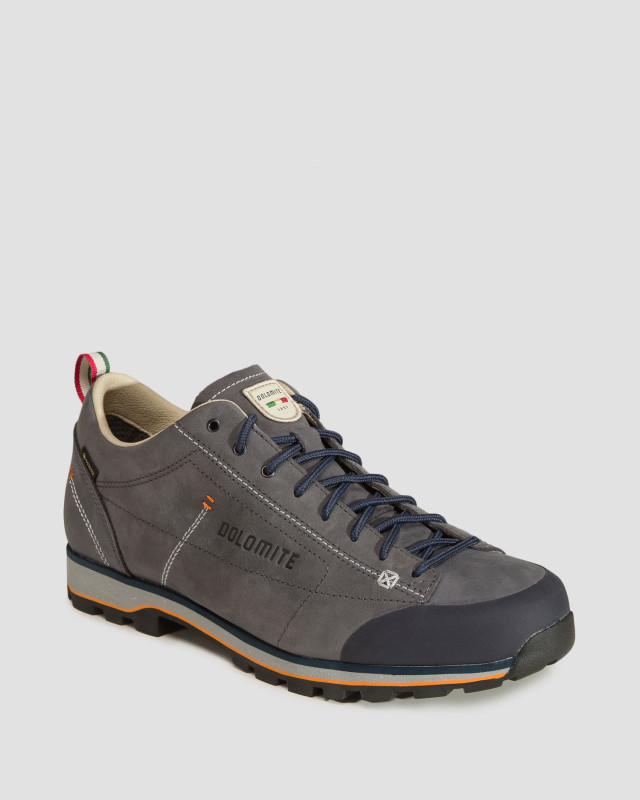 Scarpe basse grigie in pelle da trekking da uomo Dolomite 54 Low Fg Evo GTX S portofino