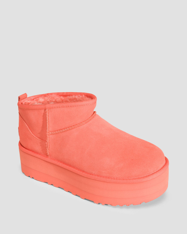 Sheepskin platform boots UGG Classic Ultra Mini Platform S portofino