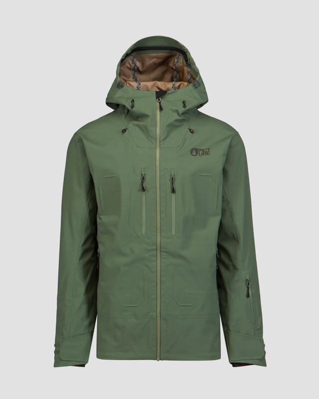 Men s green hardshell jacket Picture Organic Clothing Welcome 3L 20 20 S portofino