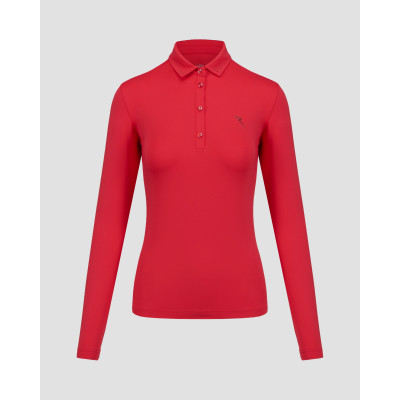 Chervo Abracadabra Langarm-Poloshirt für Damen in Rot