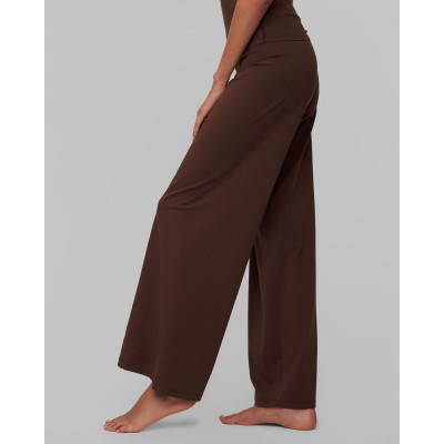 Women's brown wide-leg trousers Deha