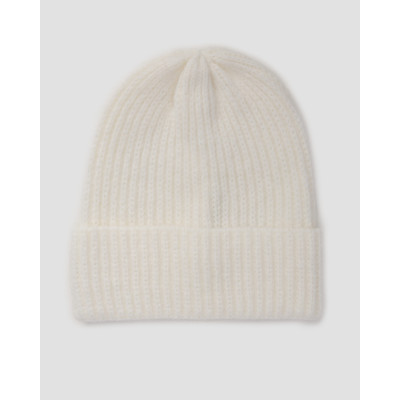 Women's white woollen beanie Deha