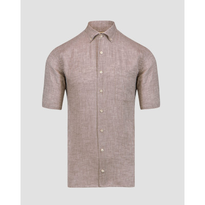 Men’s beige linen shirt BOGNER Lykos-4