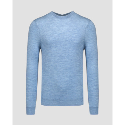 Pull en laine bleu pour hommes Bogner Ole