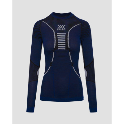 Longsleeve thermoactif bleu marine pour femmes X-Bionic Merino