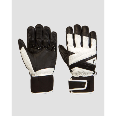 Guanti bianco-neri da sci Reusch Classic Pro