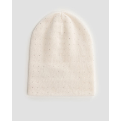 Bonnet en cachemire blanc pour femmes William Sharp