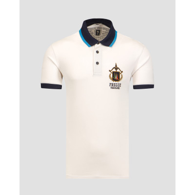 Polo blanc pour hommes Aeronautica Militare