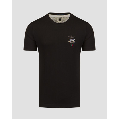 T-shirt nera da uomo Aeronautica Militare