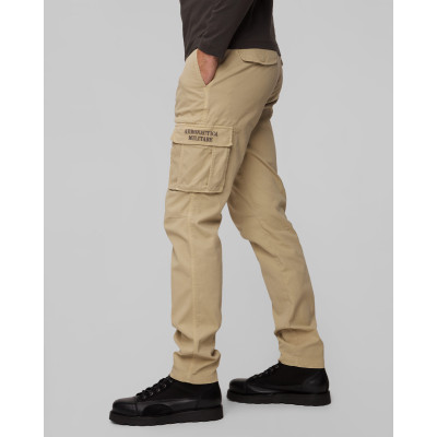 Men's beige trousers Aeronautica Militare