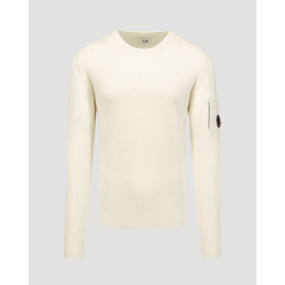 Pull en laine pour hommes C.P. Company blanc