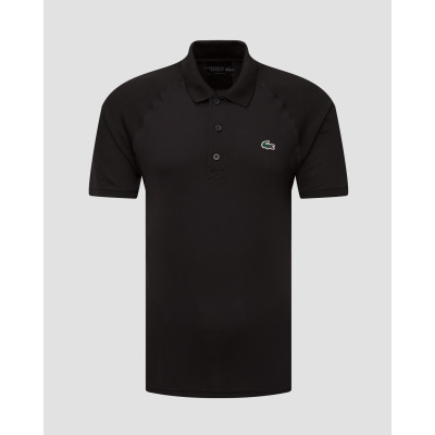 Polo tecnica nera da uomo Lacoste DH3201