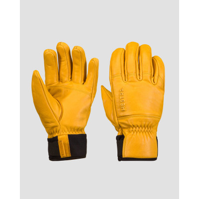 Men's yellow ski gloves Hestra Omni - 5 finger