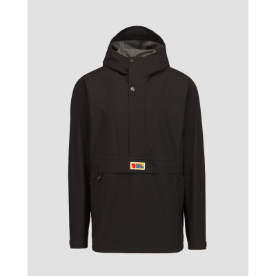 Veste de pluie noire pour hommes Fjallraven Vardag Hydratic Anorak M