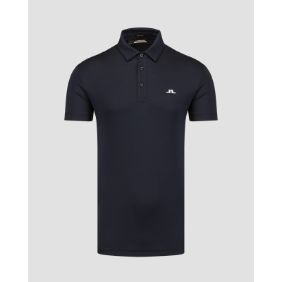 Polo bleu marine pour hommes J.Lindeberg Peat